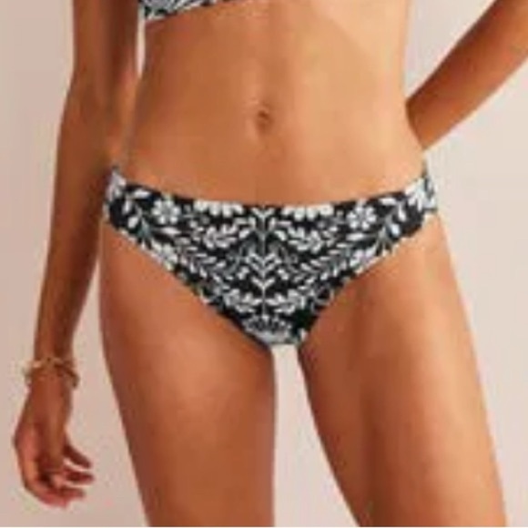 Boden Bikini Bottom Womens Classic Swim Black White 16 18 NEW. 406 - Picture 1 of 5